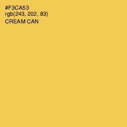 #F3CA53 - Cream Can Color Image
